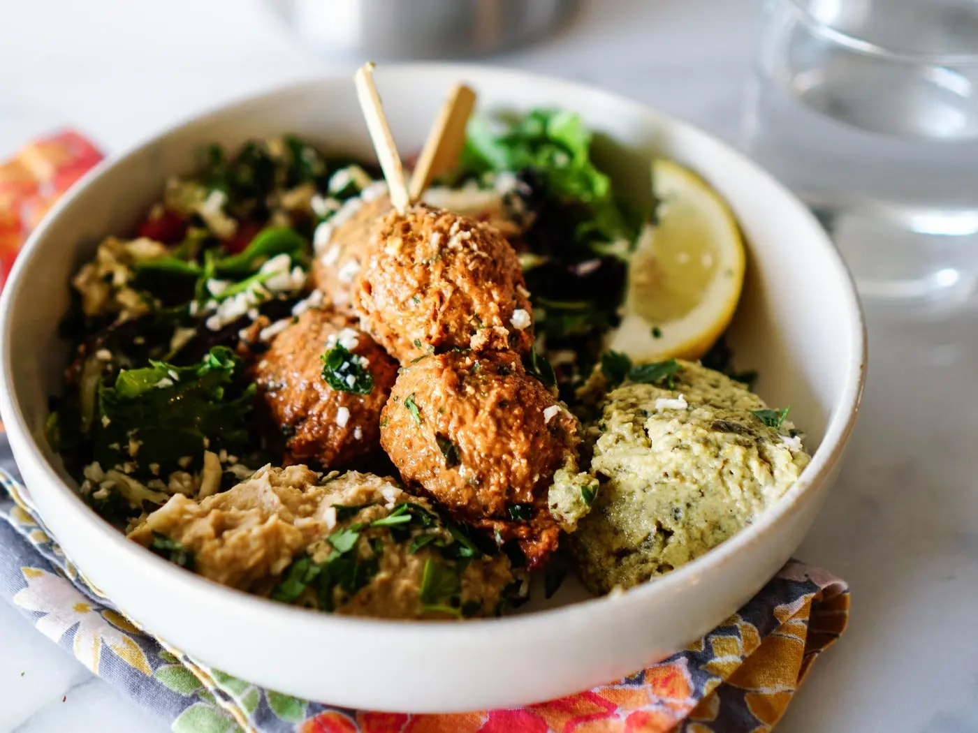 Falafel and Hummus